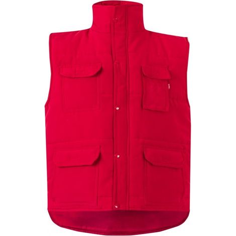 Chaleco Acolchado Multibolsillos Rojo 3XL (1/5)