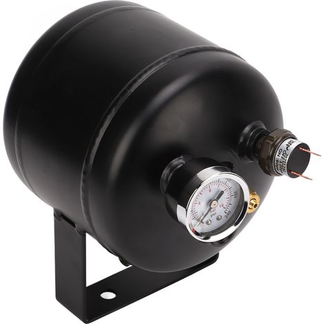 Kit Réservoir d'Air 3 Sorties 150 PSI 0,5 Gal Acier Soudé Universel pour Système de Klaxon Camion Voiture Train Yacht (1/5)