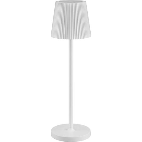 Lampada da tavolo led ricaricabile IP54 mod. Emma colore bianco