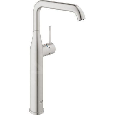 Mitigeur de lavabo monocommande 1/2' – 32901DC1 – Finition SuperSteel – GROHE SilkMove 28mm – Économie d'eau 5,7 l/min (1/4)