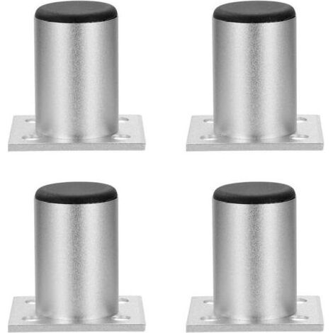 Pair Pied de Meuble Reglable Pieds D'armoire Alliage d'aluminium pour Canapé éTagèRes Charge 1 pièce jusqu'à 50 kg 100mm 4 Pièces (1/5)