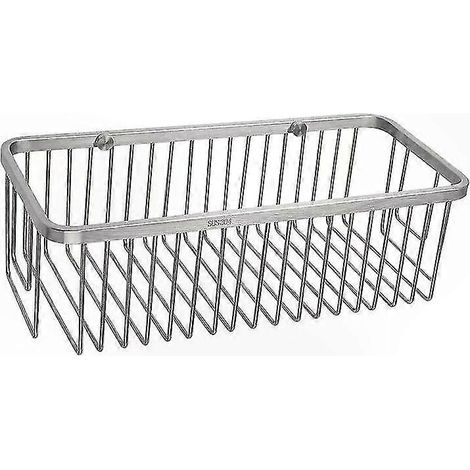 Wandregal fürs Badezimmer, Hängeregal fürs Badezimmer, stabiler Wandhalter für Accessoires und Produkte, kompakte Duschablage, feuchtigkeitsbeständige Oberfläche, ideal für kleine Räume. (1/4)
