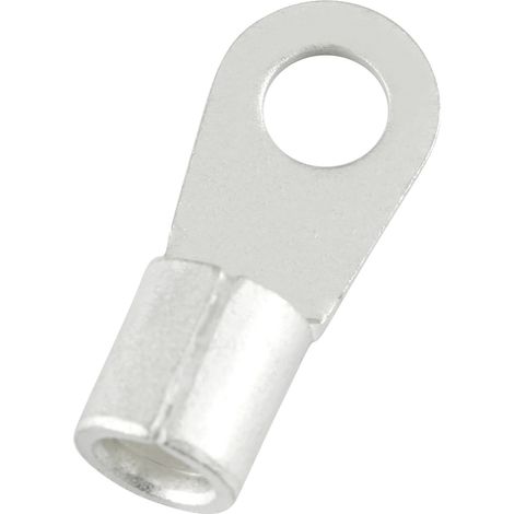 Cosses à œillet RS PRO, Non-isolé, 14mm², 6.4mm, 12mm