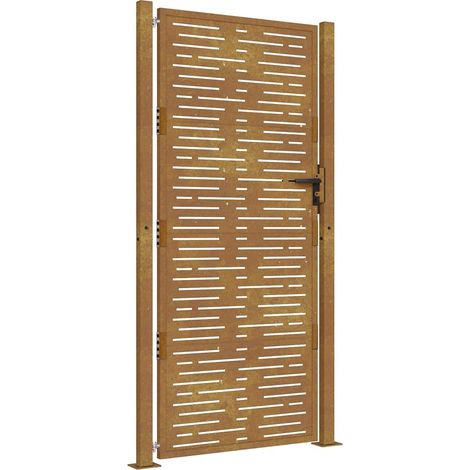 Maison Exclusive - Gartentor 100x175 cm Cortenstahl Quadratisches