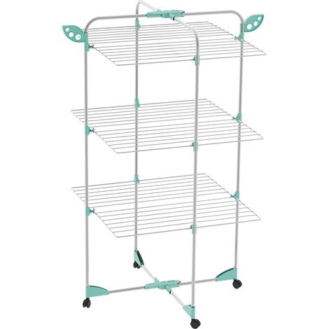 Frandis Secadora moderna blanca plegable de 3 niveles