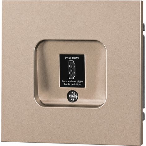 Prise murale HDMI dorée Soft Touch Série Z en PC hdmi socket 13 × 9 × 10 cm 150 g – Livraison gratuite