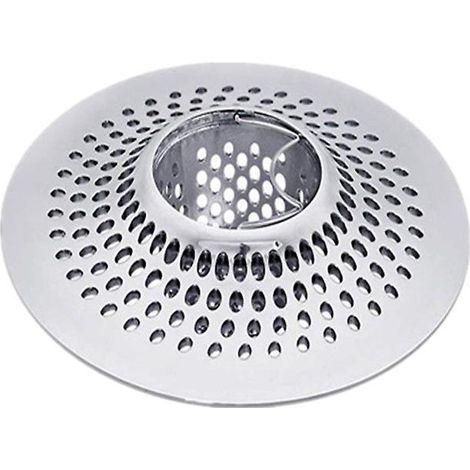 Haarfänger für Abflüsse / Haarfänger für Badewanne und Dusche / Edelstahl-Abflussfilter (1/5)