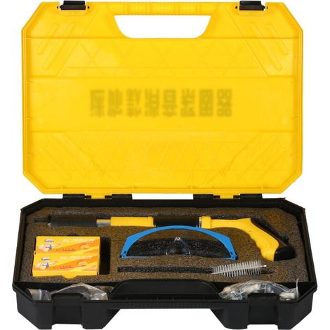Mini sparachiodi, pistola sparachiodi manuale portatile regolabile a 5 velocità, sparachiodi per cemento, per carpenteria e decorazione, chiodi ad aria compressa integrati per muri in mattoni rossi, m (1/5)