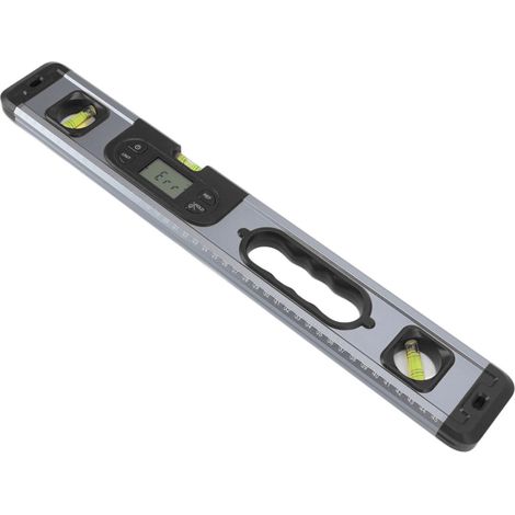 Niveau numérique en alliage d'aluminium 4x90° 2x180° Niveau électronique professionnel pour mesures Noir (1/5)