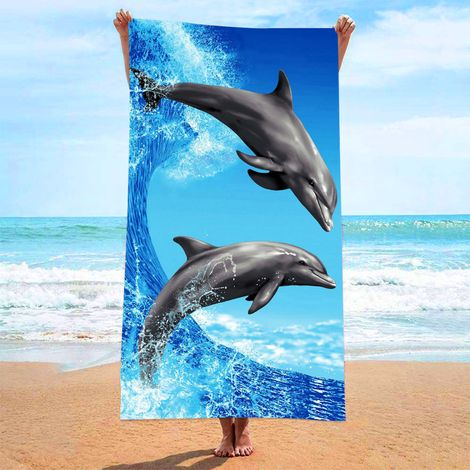 Strandtuch, ultrafeines, saugfähiges Strandtuch aus Fasern, bedrucktes Handtuch, Strandmatte