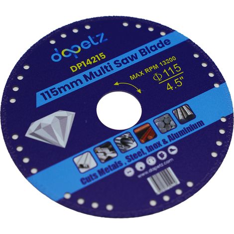 Dapetz ® 115 Multi Purpose Saw Blade Diamond Cutting Disc for Tile, Ceramic, Concrete, Stone, Granite, Masonry Cutting Disc for Rebar Sheet Metal Angle Iron Stainless Steel Granite Marble (1/5)