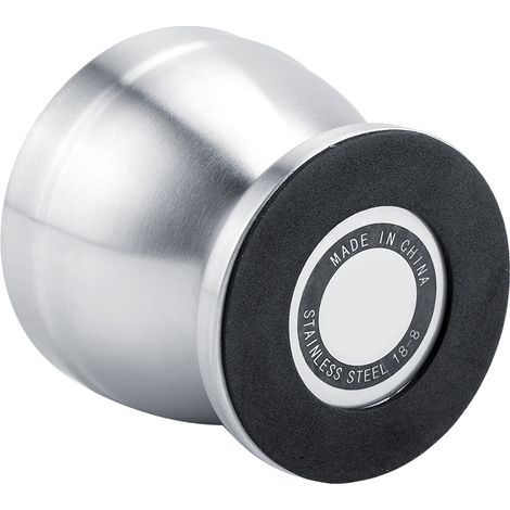 Mortier et pilon en acier inoxydable avec couvercle, idéal pour broyer haricots, ail, épices et autres aliments. (1/5)