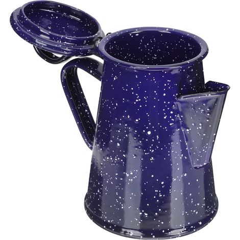 1 Cafetière, émail, acier inoxydable, vintage, cuisinière à gaz, induction (1/5)