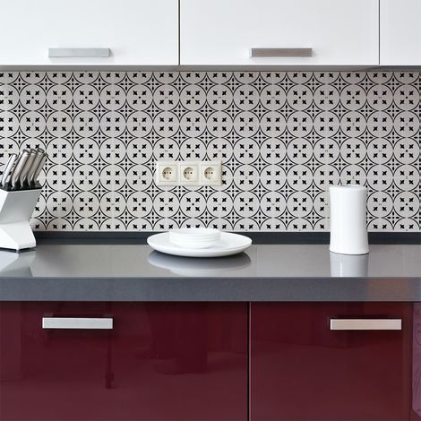 Stickers muraux - Sticker Mural Carrelage adhésif Cuisine Salle de Bain - 9 STICKERS CARRELAGES AZULEJOS KATIA - 9stickers15x15cm (1/5)
