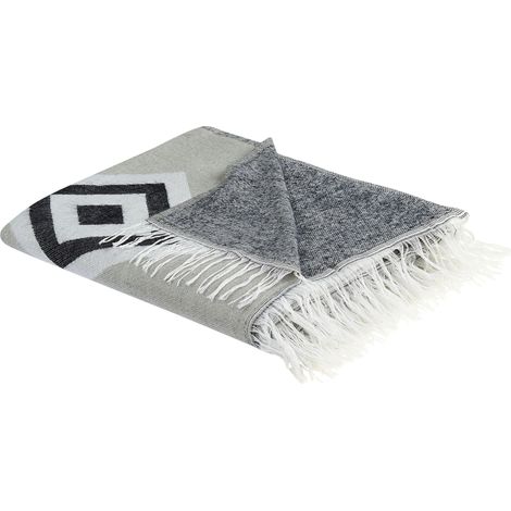 Kuscheldecke KATTIKE Stoff 130 x 170 cm Grau