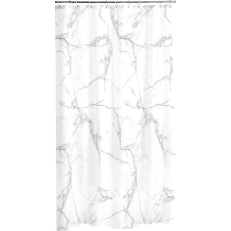 Rideau de douche 180x200 cm effet Marbre (1/2)