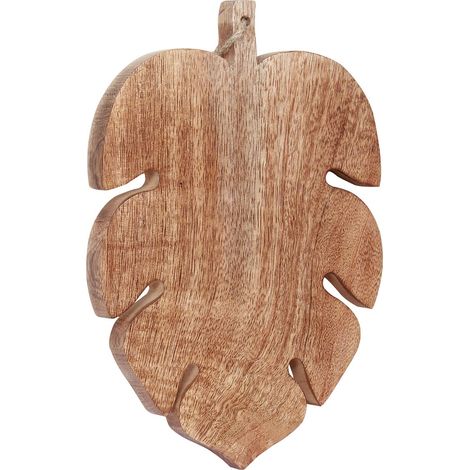 Signes Grimalt Tabla Cocina  Tabla Cortar En Forma Hoja Utensilios Marrón 18x26x2cm 28554 (1/2)