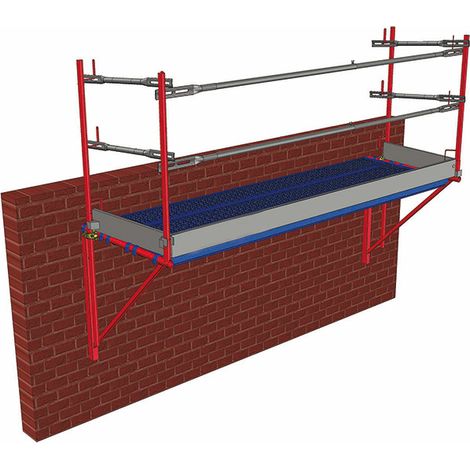 Kit Staffa 6m con parapetto frontale e laterale - Tubo tondo - KITCF1000EPX6M/GCL (1/5)
