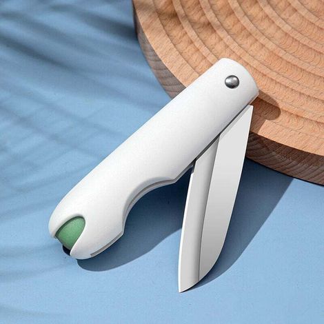Couteau de cuisine pliable, éplucheur et couteau à fruits portable de haute qualité, outil polyvalent pour la préparation culinaire et les fruits (1/3)