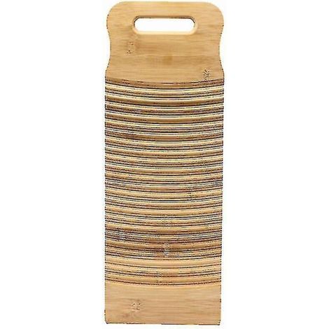 Waschbrett aus Holz zum Wäschewaschen, Handwaschbrett für Zuhause, Waschbrett aus Bambus, 1 Stück – 49 x 18 cm (1/5)