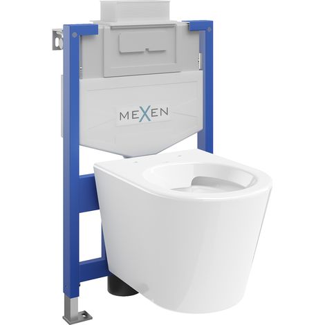 Mexen WC encastré Fenix XS-U avec cuvette WC Rico, blanc brillant - 6853372XX00 (1/3)