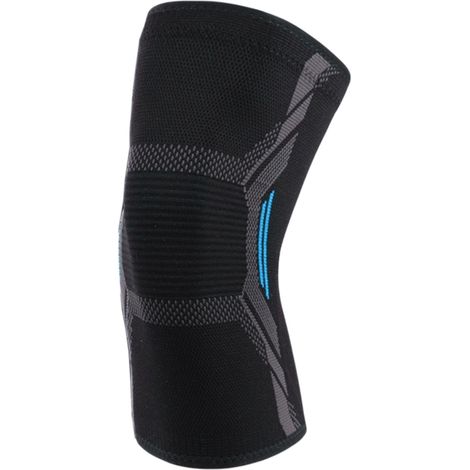 Genouillère De Compression - Tissu Tricoté 3d Avec Bandes Silicone Antidérapantes - Pour Course Cyclisme Randonnée - Lot De 1 (1/5)