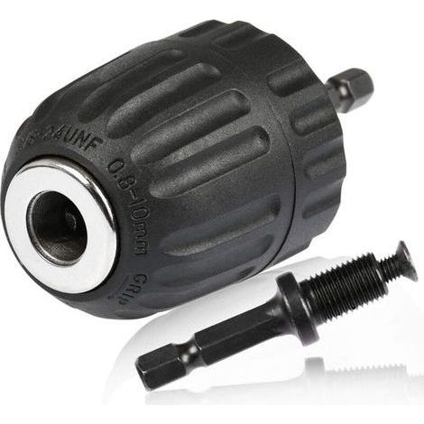 Schnellspannfutter 0,8–10 mm, Schnellspannfutter 3/8"-24UNF, Schnellspannfutterhalter, Sechskant-Schaftfutter mit innenliegendem Sechskant-Futterhalter, 1/ (1/5)