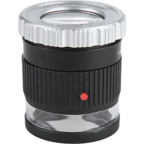 Loupe à LED portable avec échelle de mesure, idéale pour travaux de précision et bijouterie (1/5)