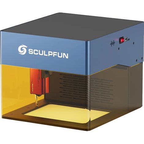 Incisore laser, funzionamento ad alta velocità, filtro antifumo integrato, SCULPFUN iCube Pro Max (1/5)