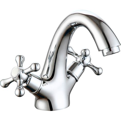 Grifo de lavabo serie Almendro en cromo (1/2)