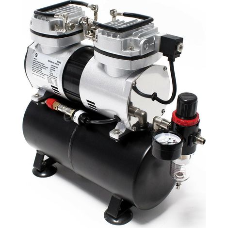 Compressore per aerografo bicilindrico con serbatoio a chiusura automatica 160001731