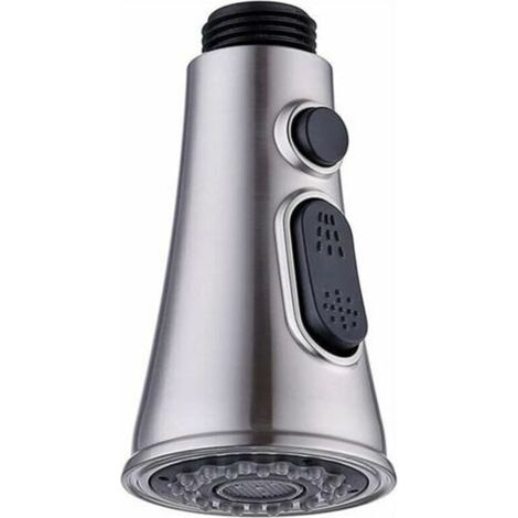 Soffione doccia universale per cucina – 2 getti regolabili, finitura cromata, compatibile con miscelatori e rubinetti per lavello.