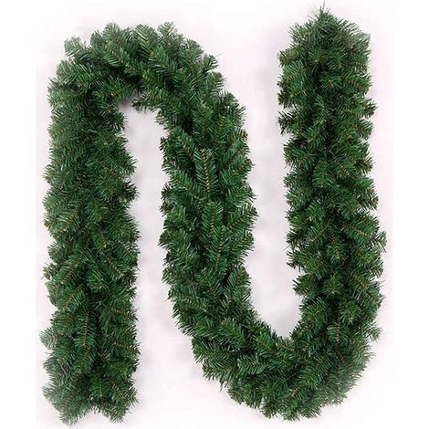 Guirlande De Noël Artificielle - 2,7 M - Branches En PVC - Pour Cheminée Intérieure Escalier Et Cadres De Porte Fenêtre (1/4)