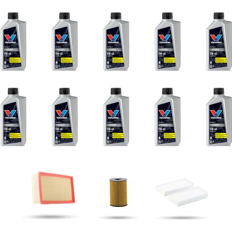 Kit tagliando 3 FILTRI e 10L OLIO compatibile con Bmw serie 7 (F01, F02) 760i 400kw dal 2009 (1/5)