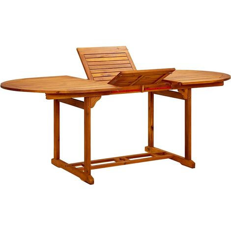 Table d'extérieur Table de salon de jardin - 200x100x75 cm Bois d'acacia massif BV225055 - BonneVie (1/5)