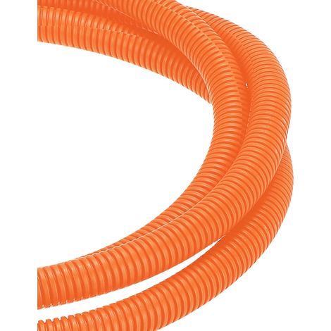 100ft Gaine Fendue Tubulaire 1/2 Pouce, Protecteurs De Câble en Conduite Flexible pour Animaux de Compagnie Gestion De Câbles pour Bureau Maison Jardin, Orange (1/5)