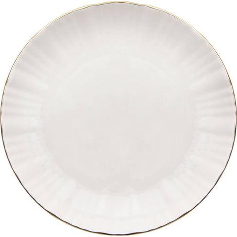 Lot de 6 Assiettes à Pain "Daphné" 14cm Blanc (1/2)