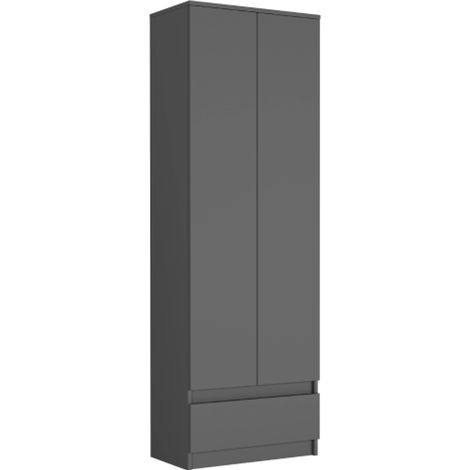 Regal mit Schubladen und Fächern, Anthrazit - 180 x 60 x 35 cm - Modern B-4