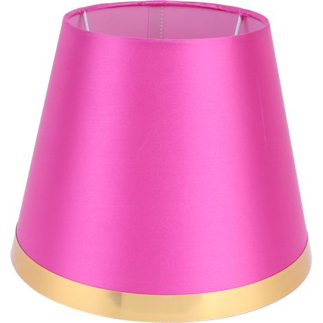 Abat-jour en tissu style européen moderne pour lampe de table ou lampadaire E27 - PX131 rose rouge (1/5)