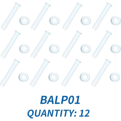 12 accessoires de support de piscine, goupilles et capuchons pour accessoires de piscine, adaptés aux piscines INTEX. (1/5)