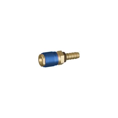 Raccord rapide eau + douille interne bleu diam. 8mm
