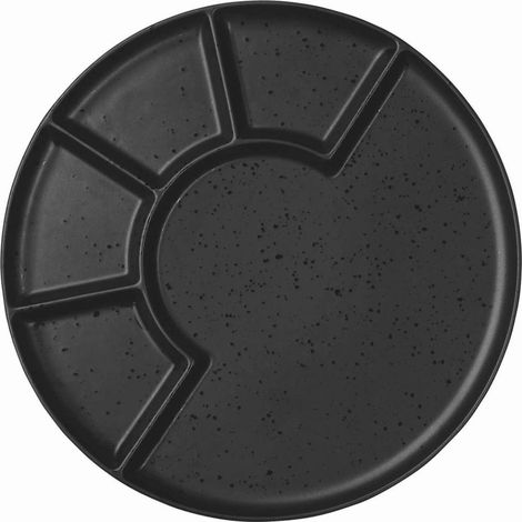 ASA Assiette apéritive, kuro d. 24,2 cm, h. 1,6 cm