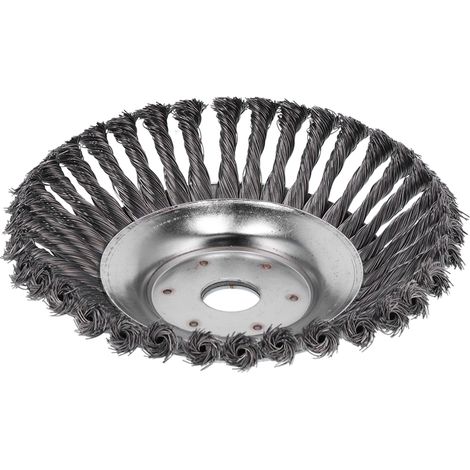 Brosse de désherbage en fil d'acier de 20 cm (8 po) avec tête de coupe pour le nettoyage et la taille (1/5)
