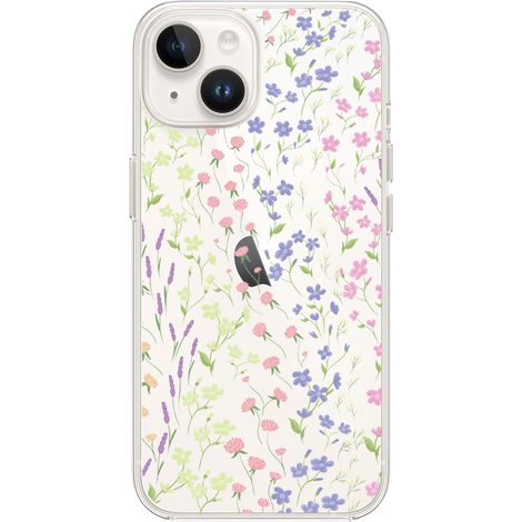 iPhone 13 Mini Hülle, transparent, Silikon Flexi, Wildblumen (1/5)