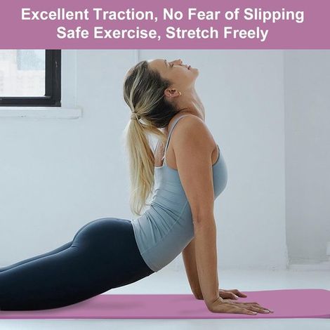 Esterilla de yoga plegable，Esterilla de ejercicios tipo pilates，Esterilla deportiva para pilates，183 x 61 cm，6 mm de grosor (1/4)