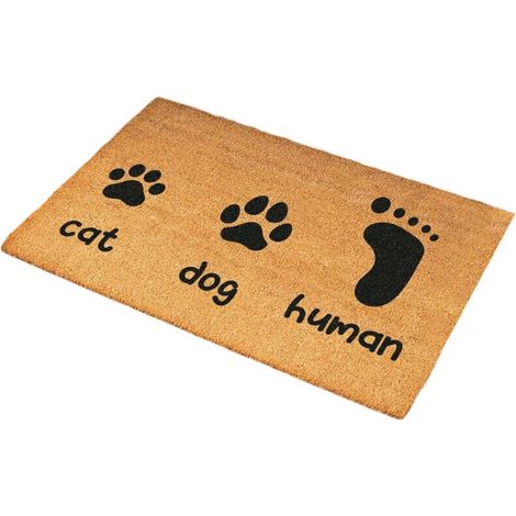 Tapis d'Extérieur/Intérieur Drôle et Robuste en Coco - Antidérapant Parfait pour l'Entrée - Apporte une Touche d'Humour à Votre Accueil