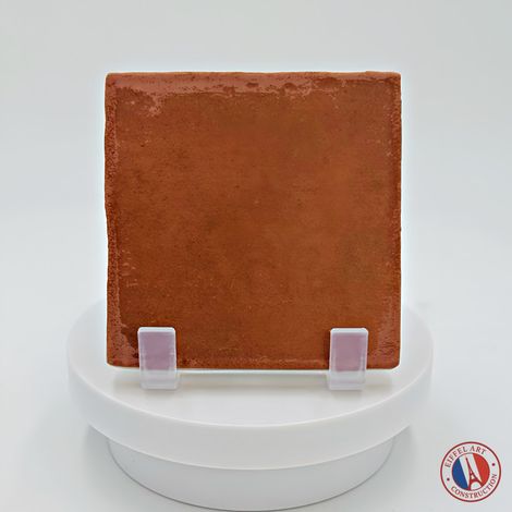 Aelle - carrelage sol / mur effet zellige bejmat terracotta terre cuite 10x10 cm mate ARGILE COTTO - Vendu par boîte de 0.60 m²