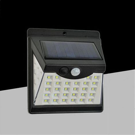 TrAdE Shop Traesio - Faretto Applique Led A Parete Con Pannello Solare Luce Calda 3000k Ip65 So-a3-c - (1/5)