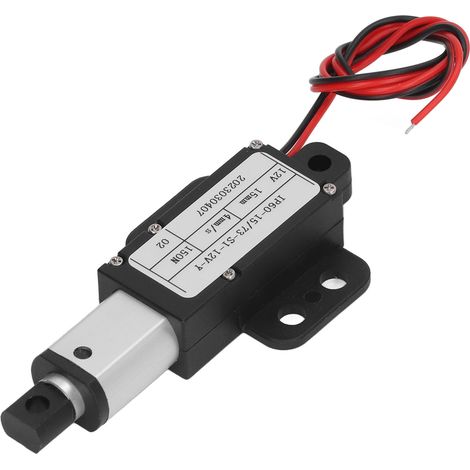 Elektrischer Mikro-Linearantrieb 150 N, Aluminiumlegierung, 15 mm Hub, Mini-Bewegungsaktuator für die Industrie, 12 V, IP60YR (1/5)