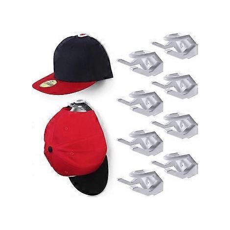 Huthaken – Hutablage – Hutorganizer – Huthaken – Kappenhaken – Wandmontage – Bohren – mit Schrauben – für Handtaschen, Krawatten, Schals, Baseballkappen (1/4)